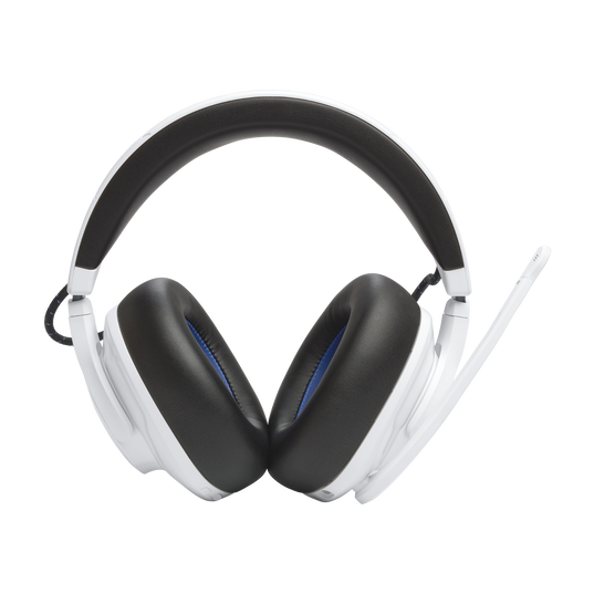 JBL Quantum 910P Console Wireless - White - Wireless over-ear console gaming headset with head tracking-enhanced, Active Noise Cancelling and Bluetooth - Front